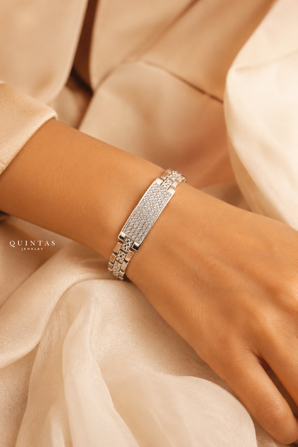 Rocco Iced Silver Bracelet