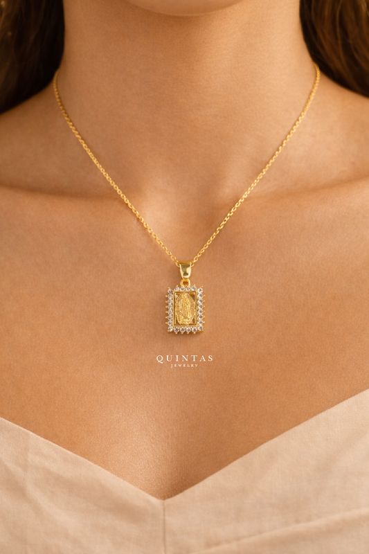 Mother Mary Diamonds Necklace