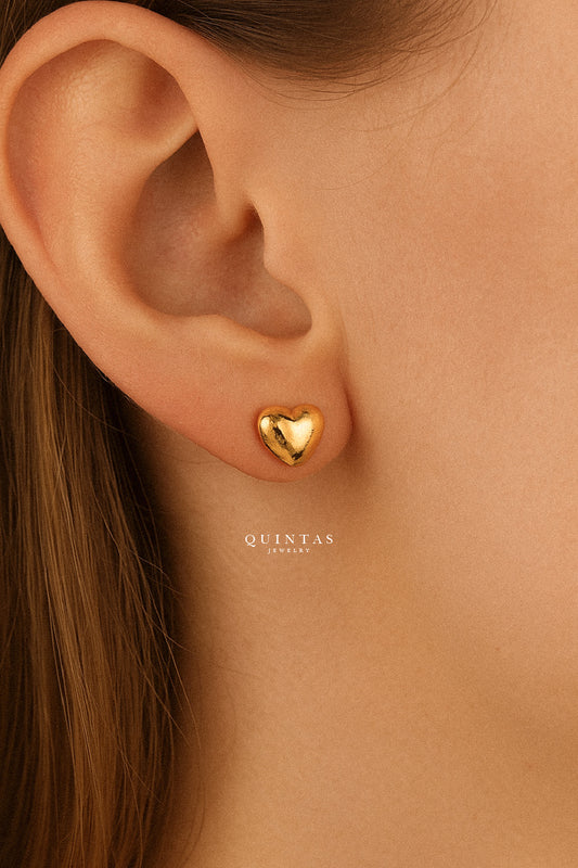 Classic Heart Stud Earrings
