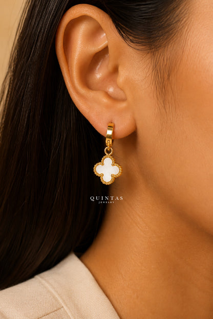 Clover Hoop Earrings