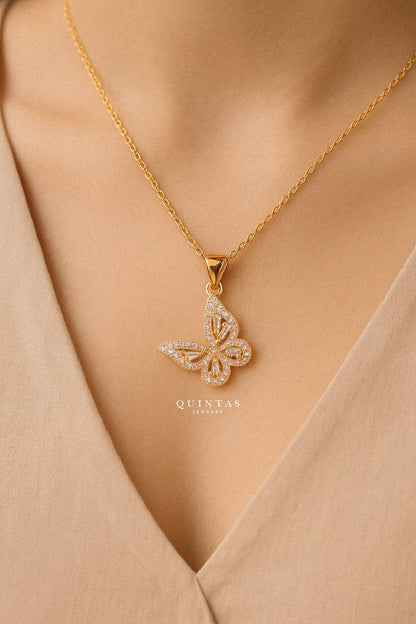 Alora Grand Butterfly Necklace