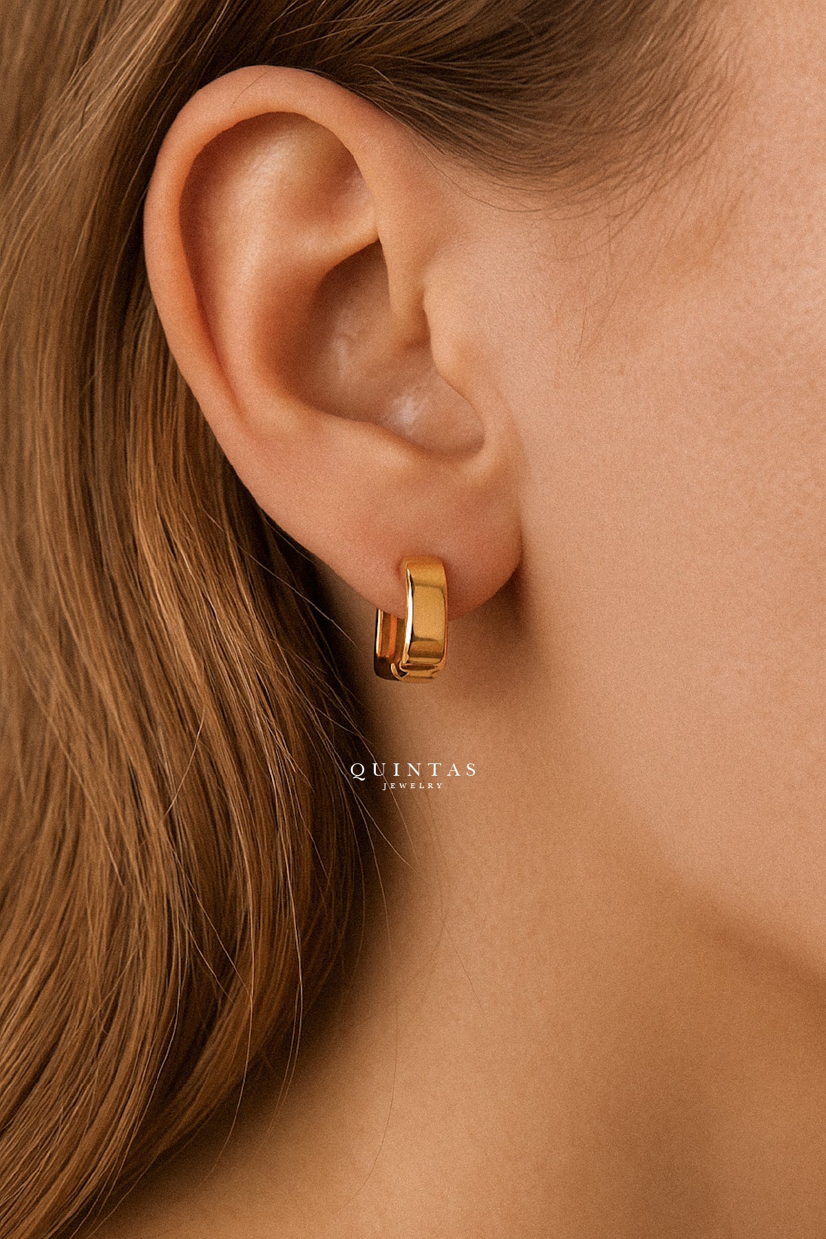 Portia Heart Hoop Earrings
