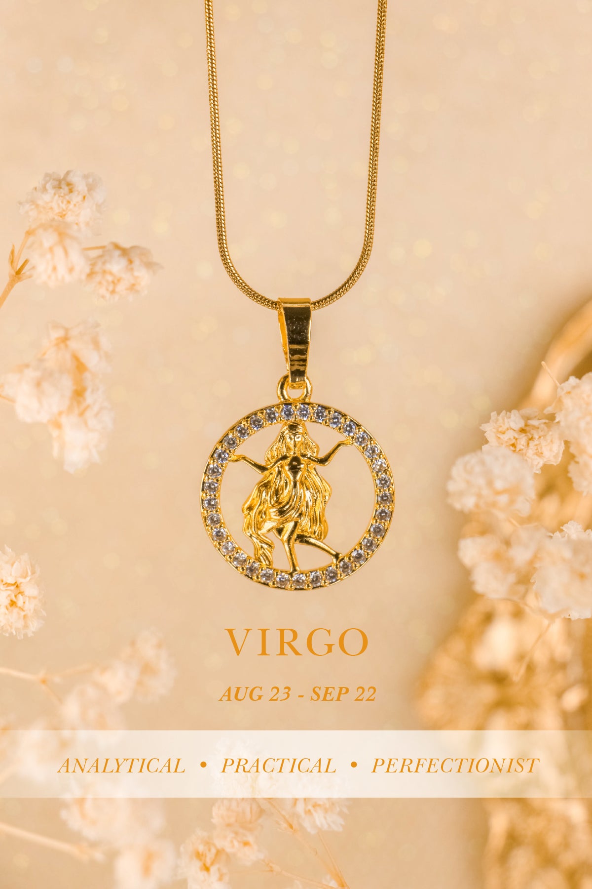 QUINTAS Zodiac Sign 18k Necklace