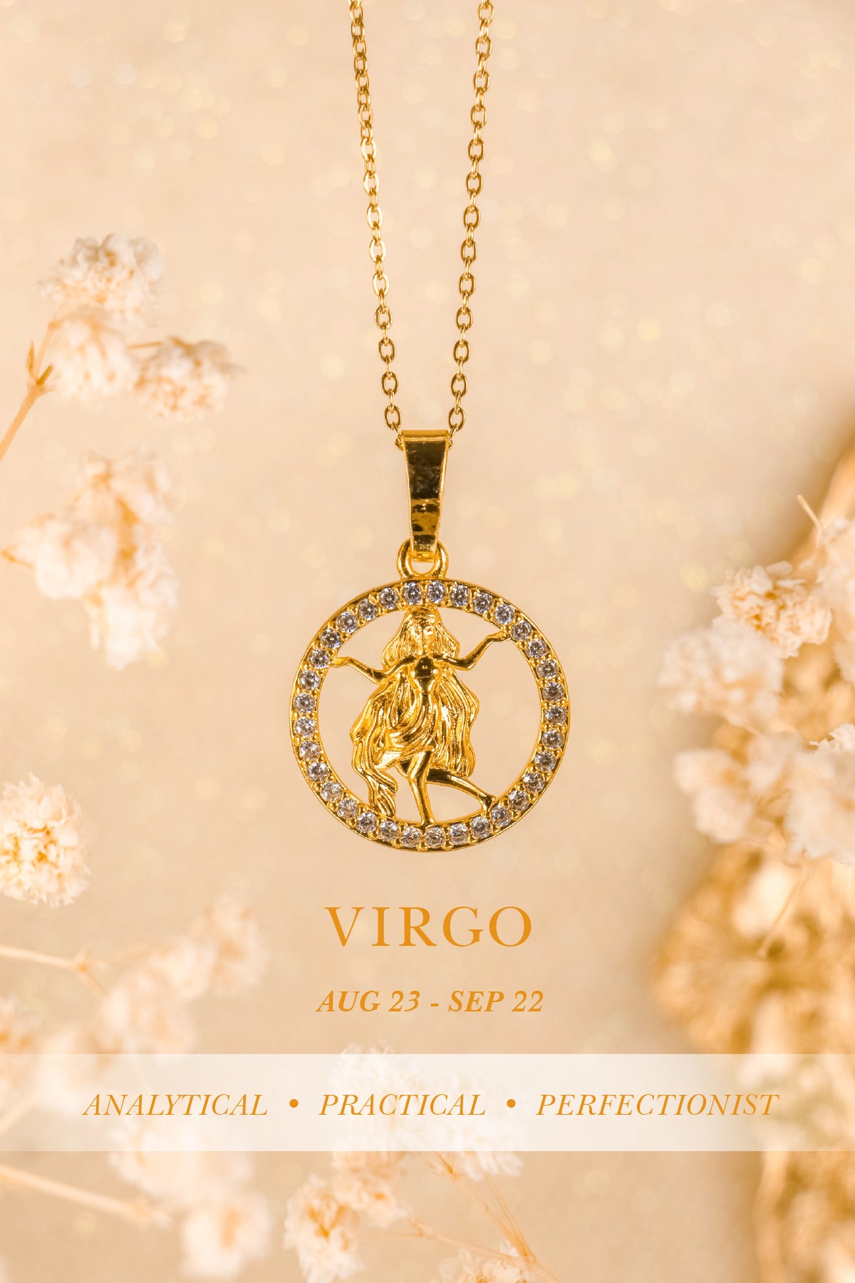 QUINTAS Zodiac Sign 18k Necklace