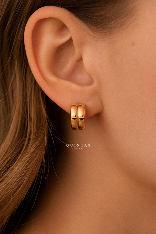 Selene Double Hoop Earrings