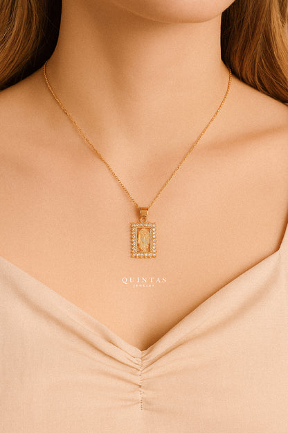 Mother Mary Diamonds Necklace