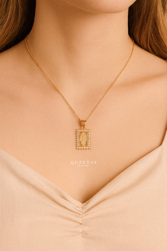Mother Mary Diamonds Necklace