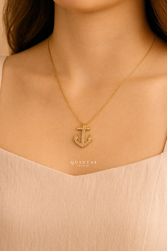 Anchor Charm Necklace