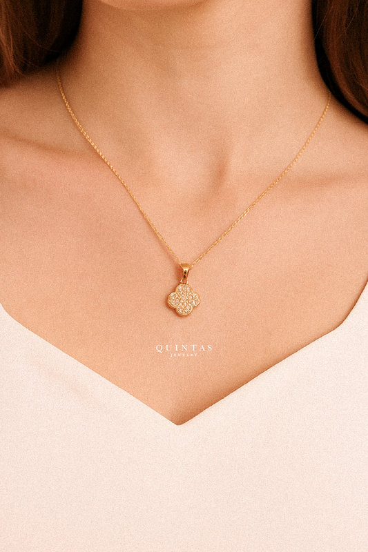 The Sparkling Four Leaf Clover Necklace