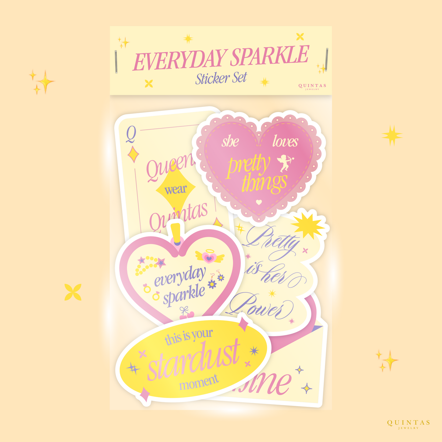 QUINTAS Everyday Sparkle Sticker Set