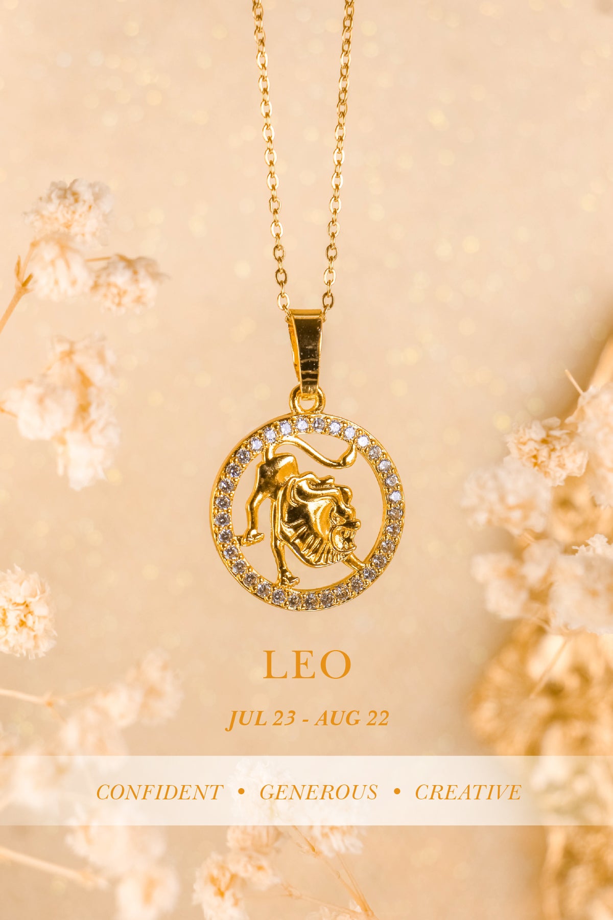 QUINTAS Zodiac Sign 18k Necklace