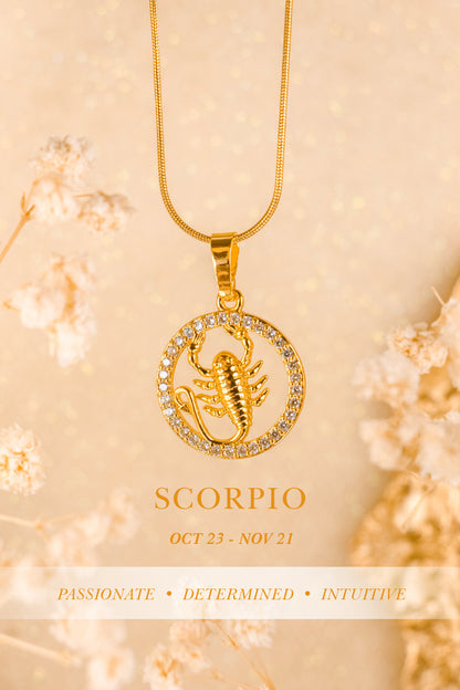 QUINTAS Zodiac Sign 18k Necklace