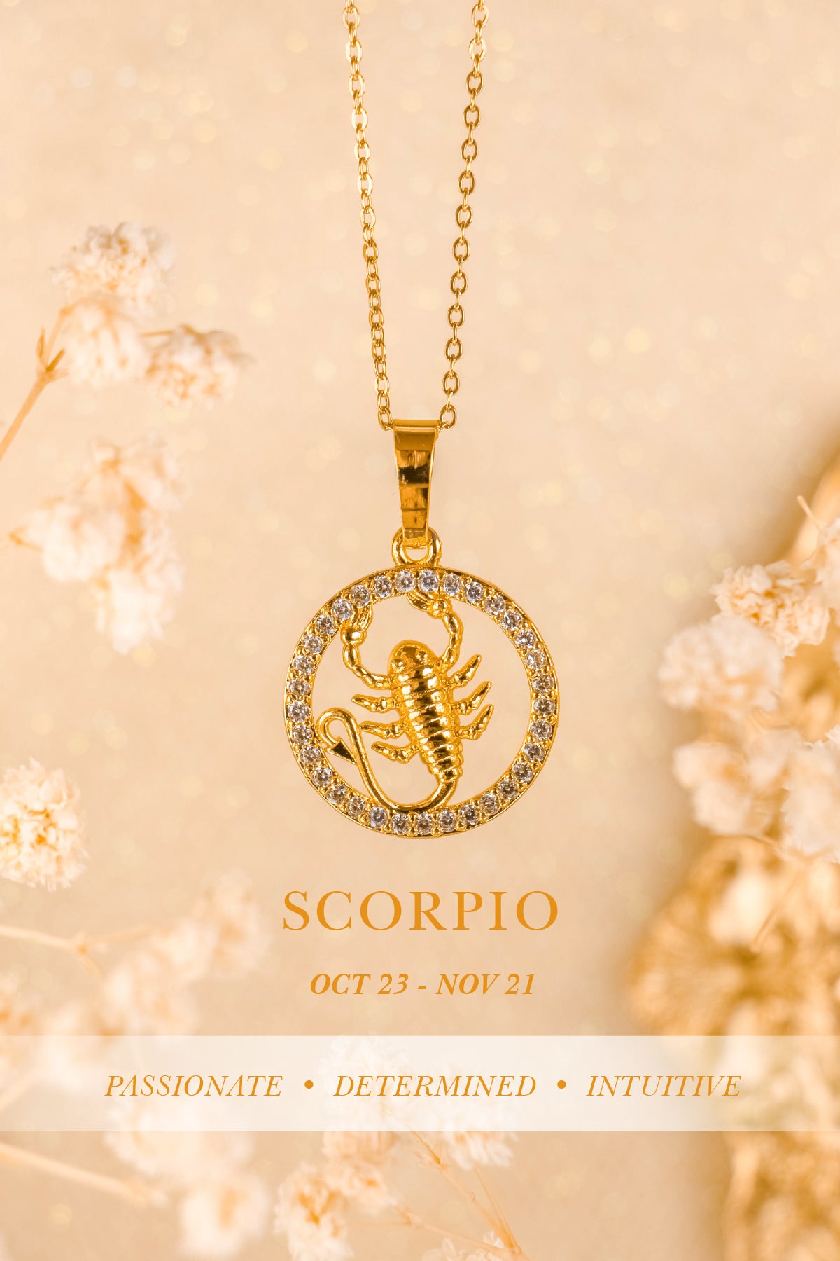 QUINTAS Zodiac Sign 18k Necklace