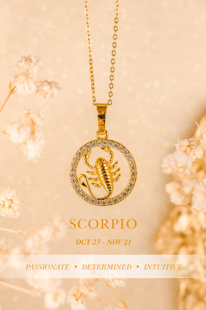 QUINTAS Zodiac Sign 18k Necklace