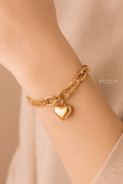 Eva Heart Chain Bracelet