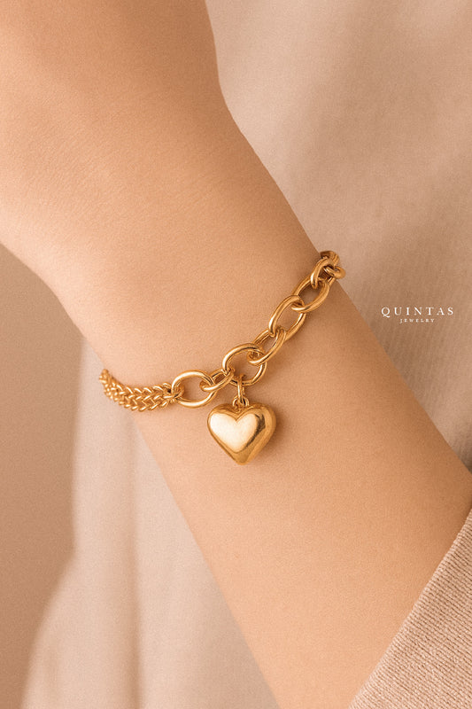 Eva Heart Chain Bracelet