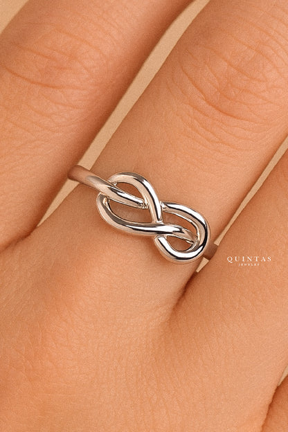 Infinity Silver Ring (Adjustable)