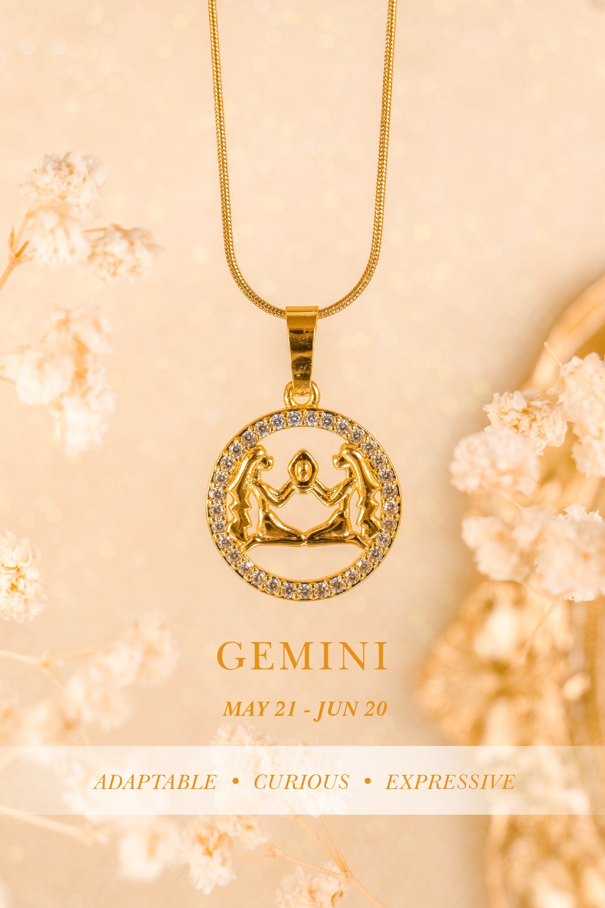 QUINTAS Zodiac Sign 18k Necklace