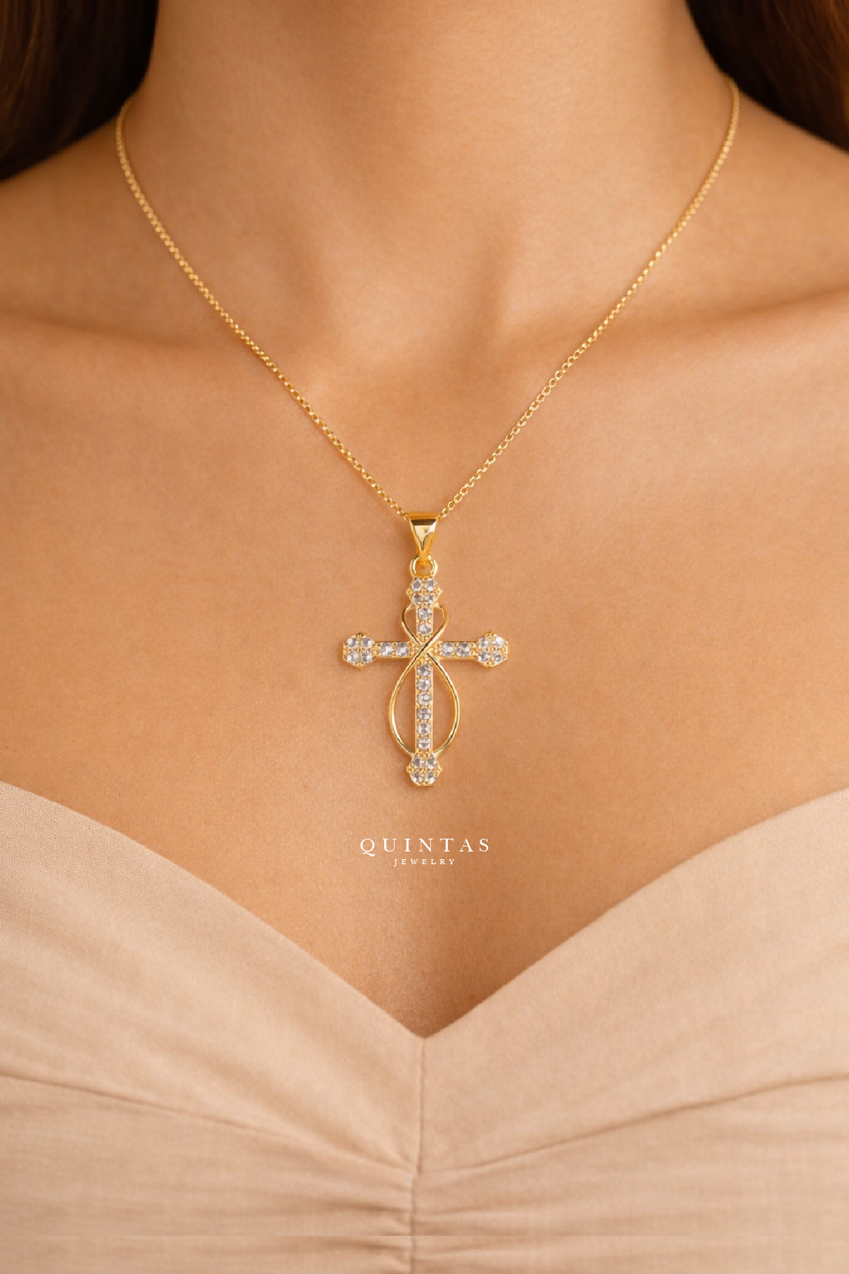 Infinity Faith Cross Necklace