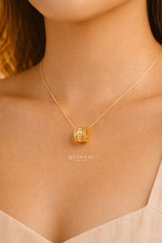 Aeris Barrel Necklace