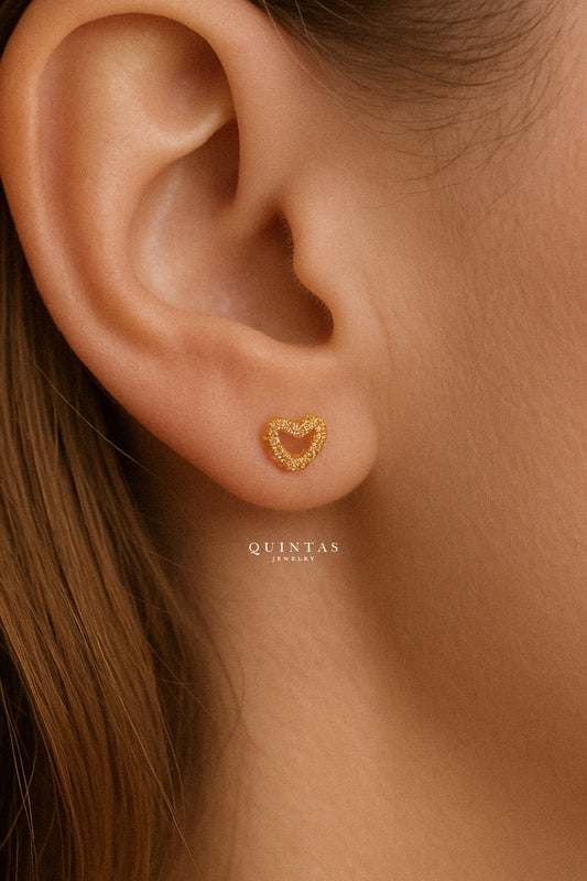 Amalia Heart Stud Earrings