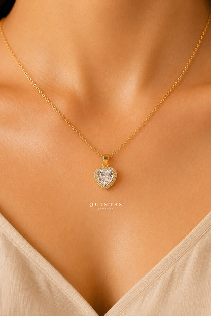Arielle Heart Diamond Necklace