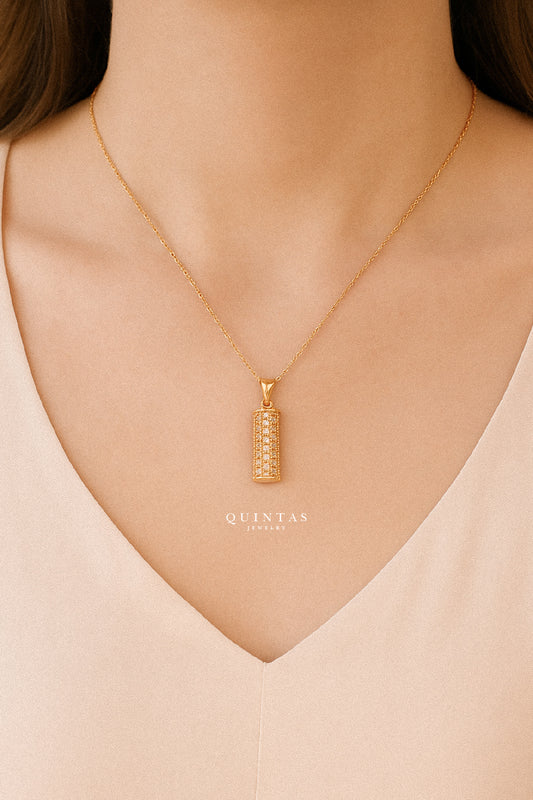 Rocco Gold Bar Necklace