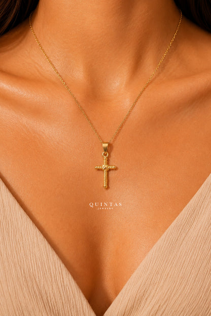 Callisto Rope Cross Necklace