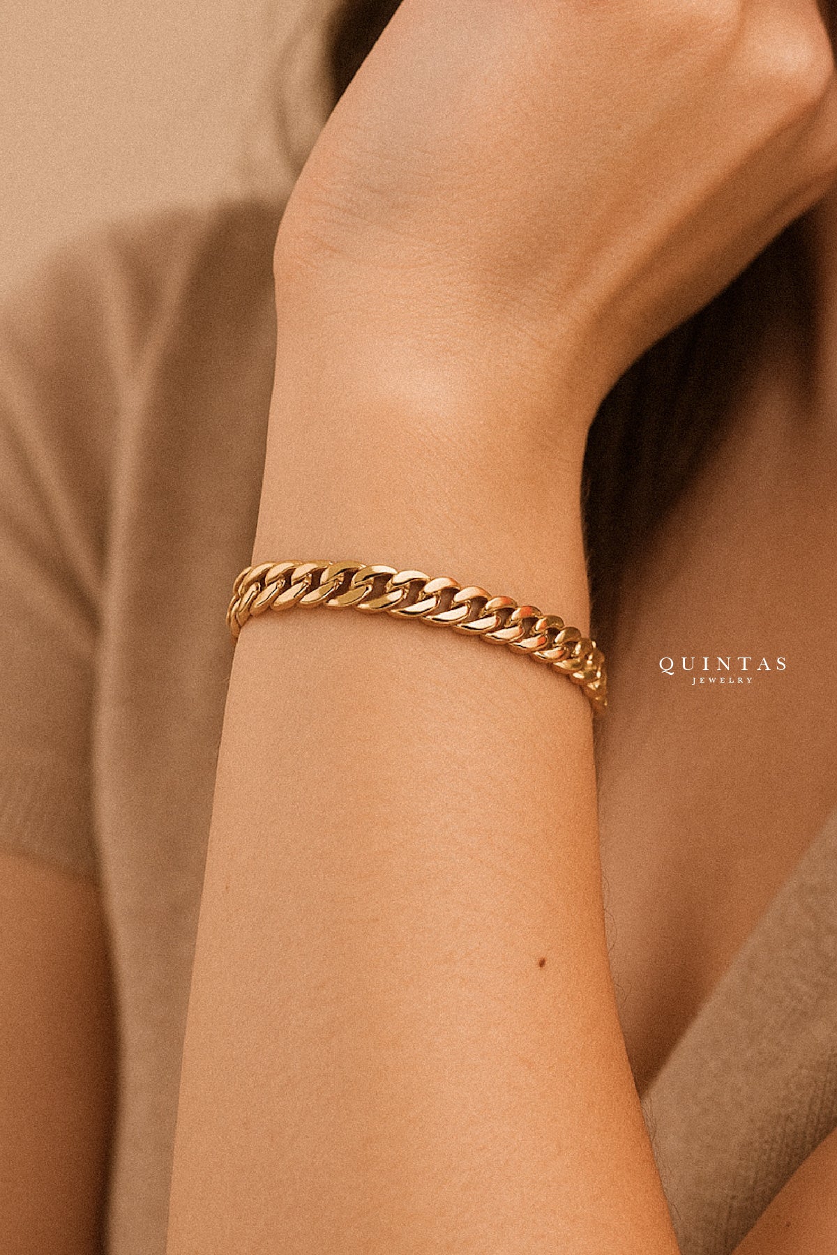 Valen Gold Cuban Bracelet