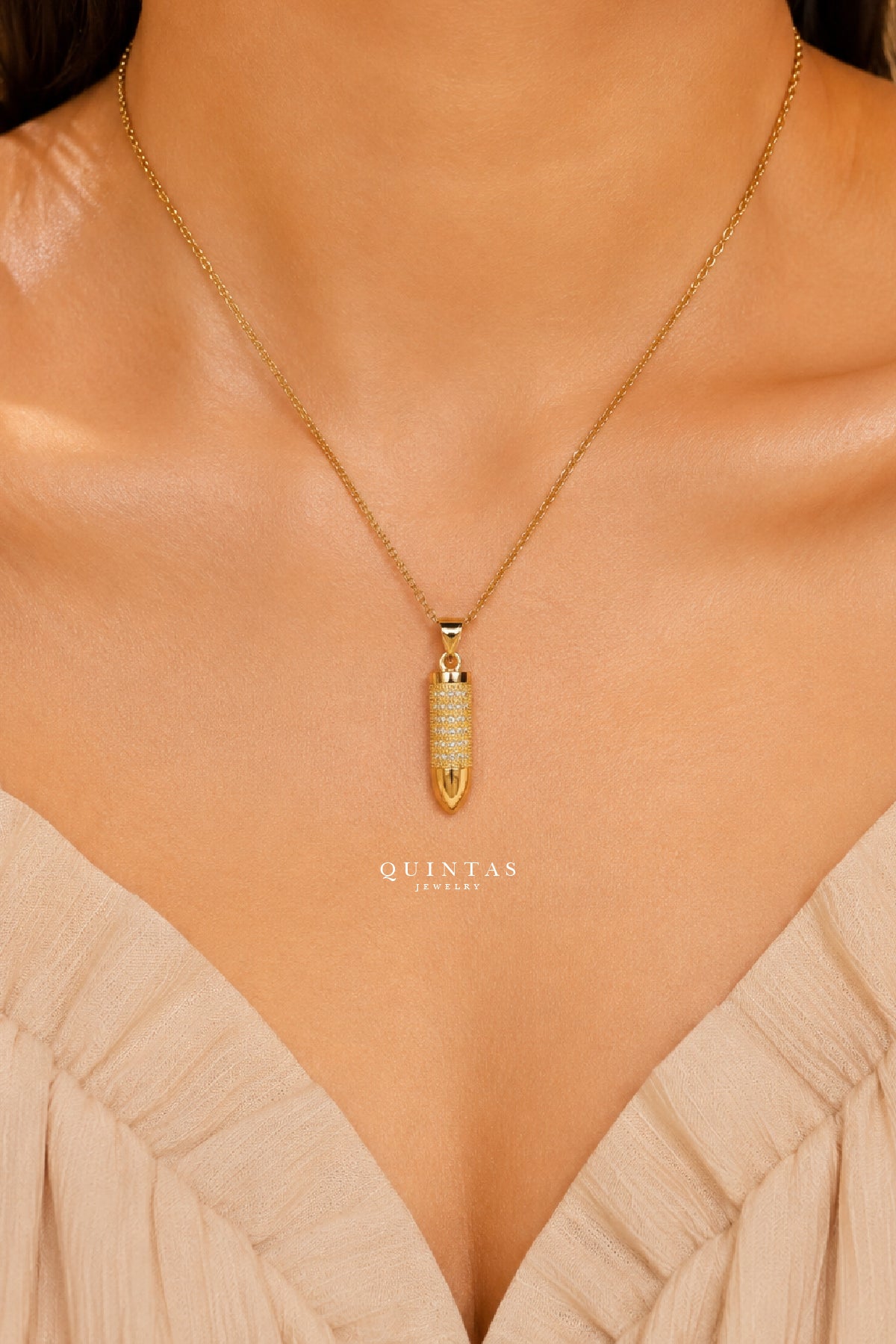 Bullet Charm Necklace