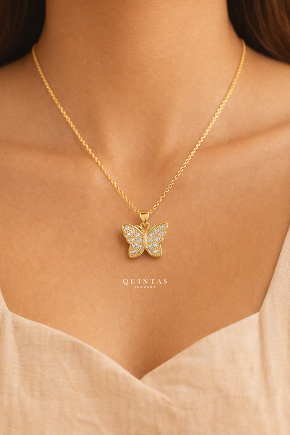 Emily Enchanted Butterfly Necklace