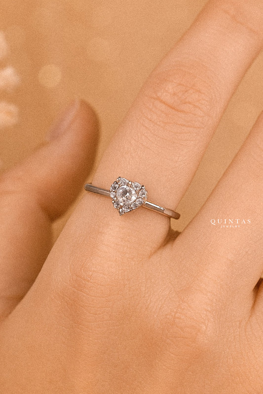 Amalia Amour Silver Ring (Adjustable)