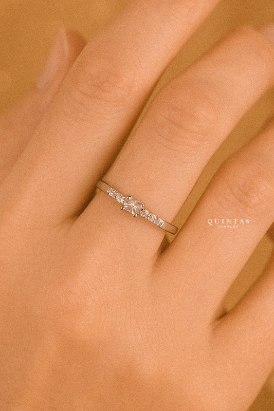 Jane Pure Elegance Silver Ring (Adjustable)