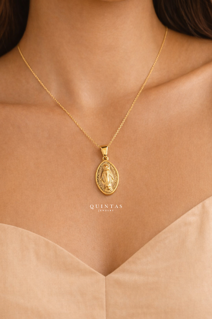 Mary Miraculous Medal Necklace