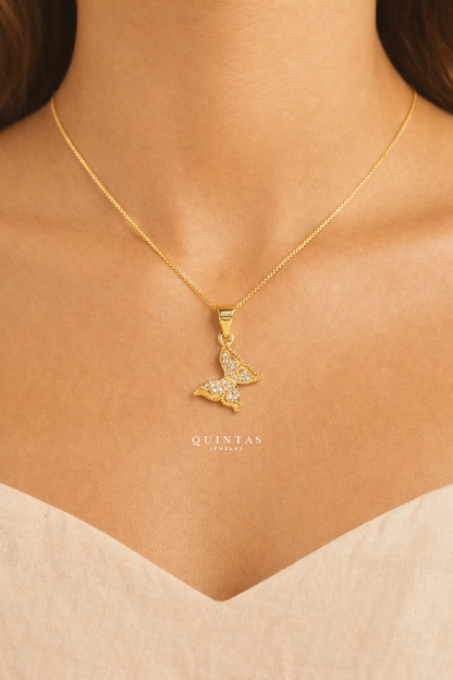 Marie Butterfly Tail Necklace