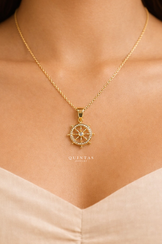 Ship's Wheel Necklace