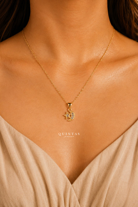 Lunara Moonstar Necklace