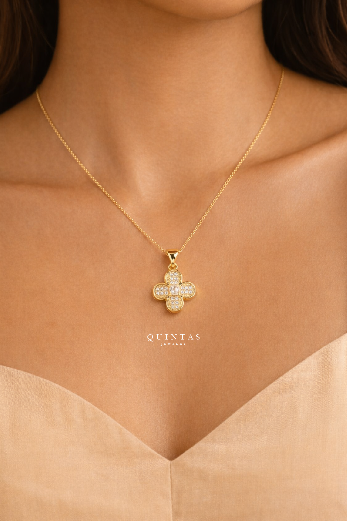 Diamond Clover Necklace