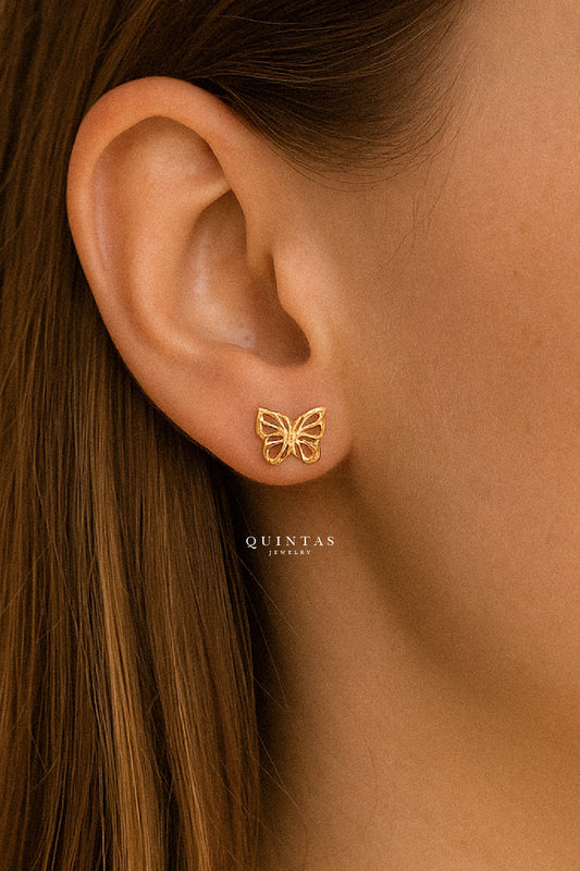 Belle Butterfly Stud Earrings