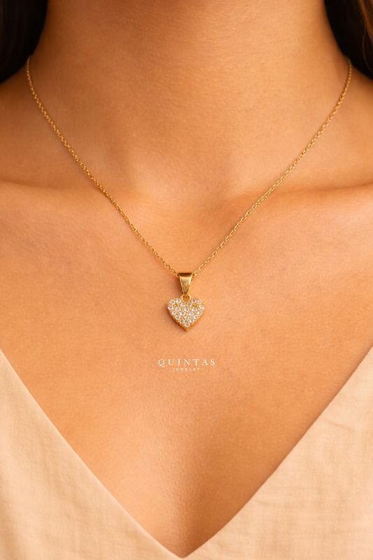Zirconia Heart Necklace