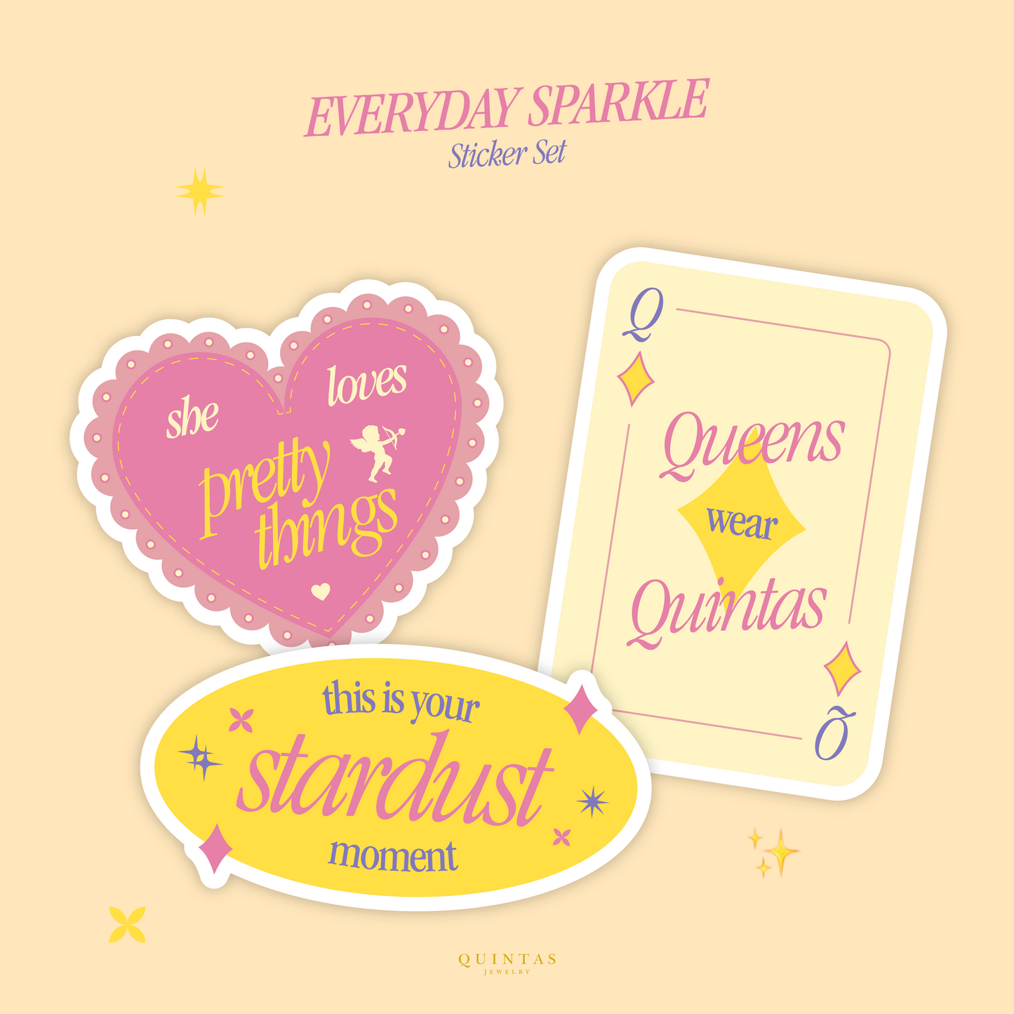 QUINTAS Everyday Sparkle Sticker Set