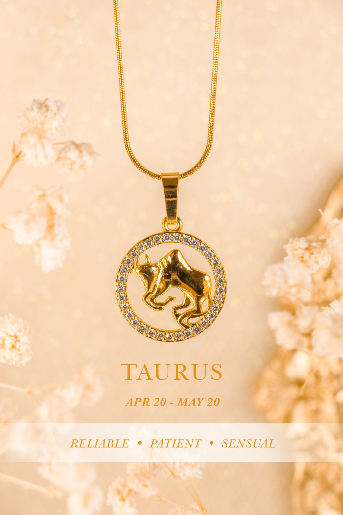 QUINTAS Zodiac Sign 18k Necklace