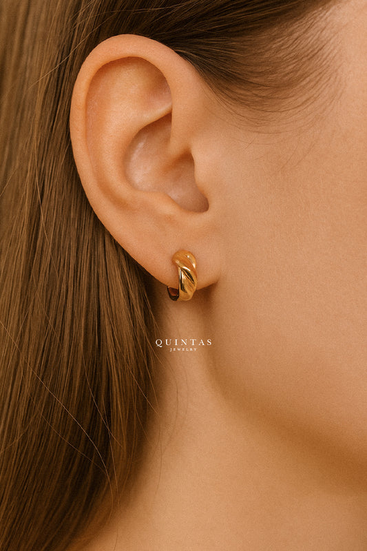 Island Wave Hoop Earrings