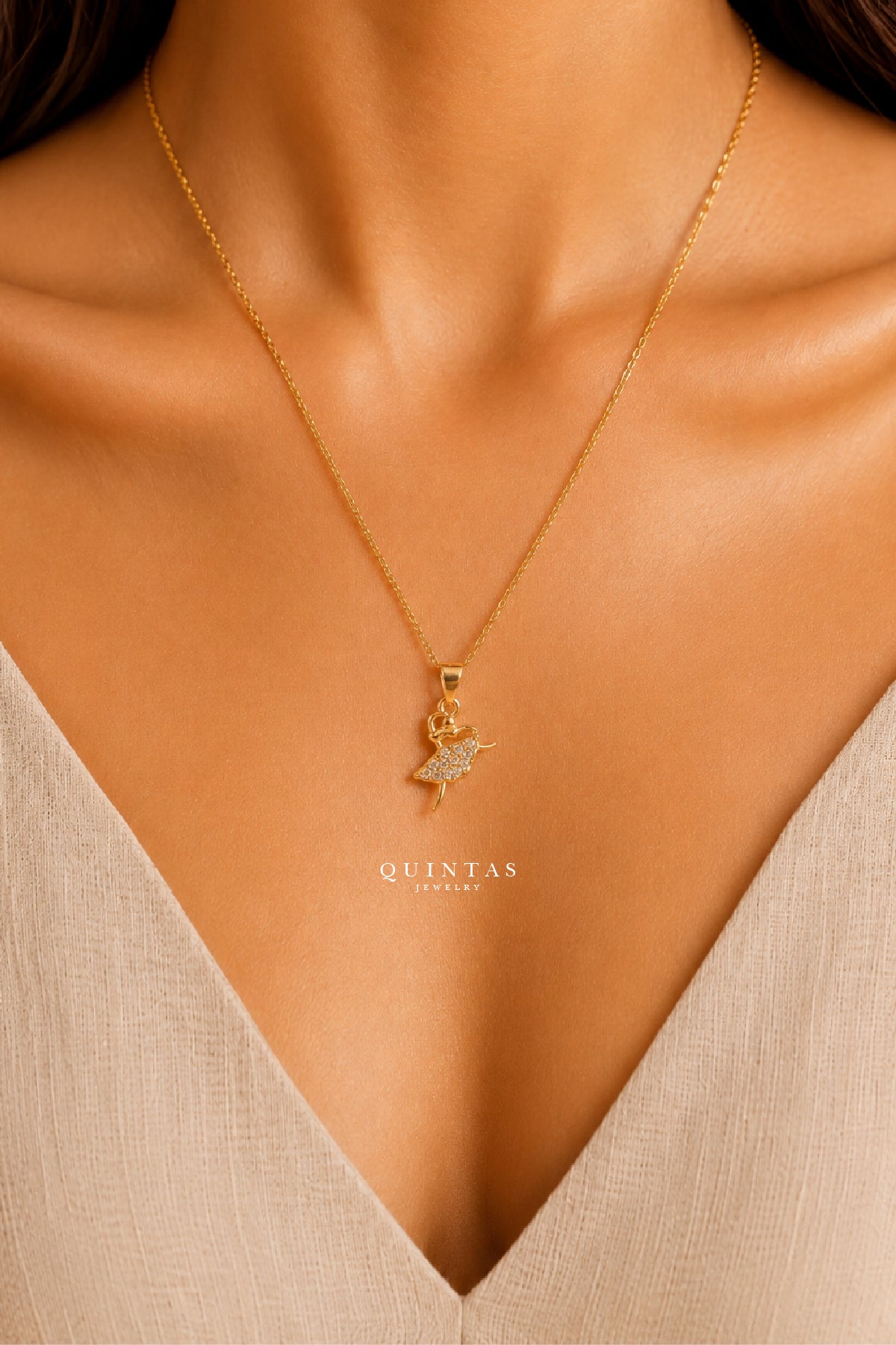 Ice Skate Necklace