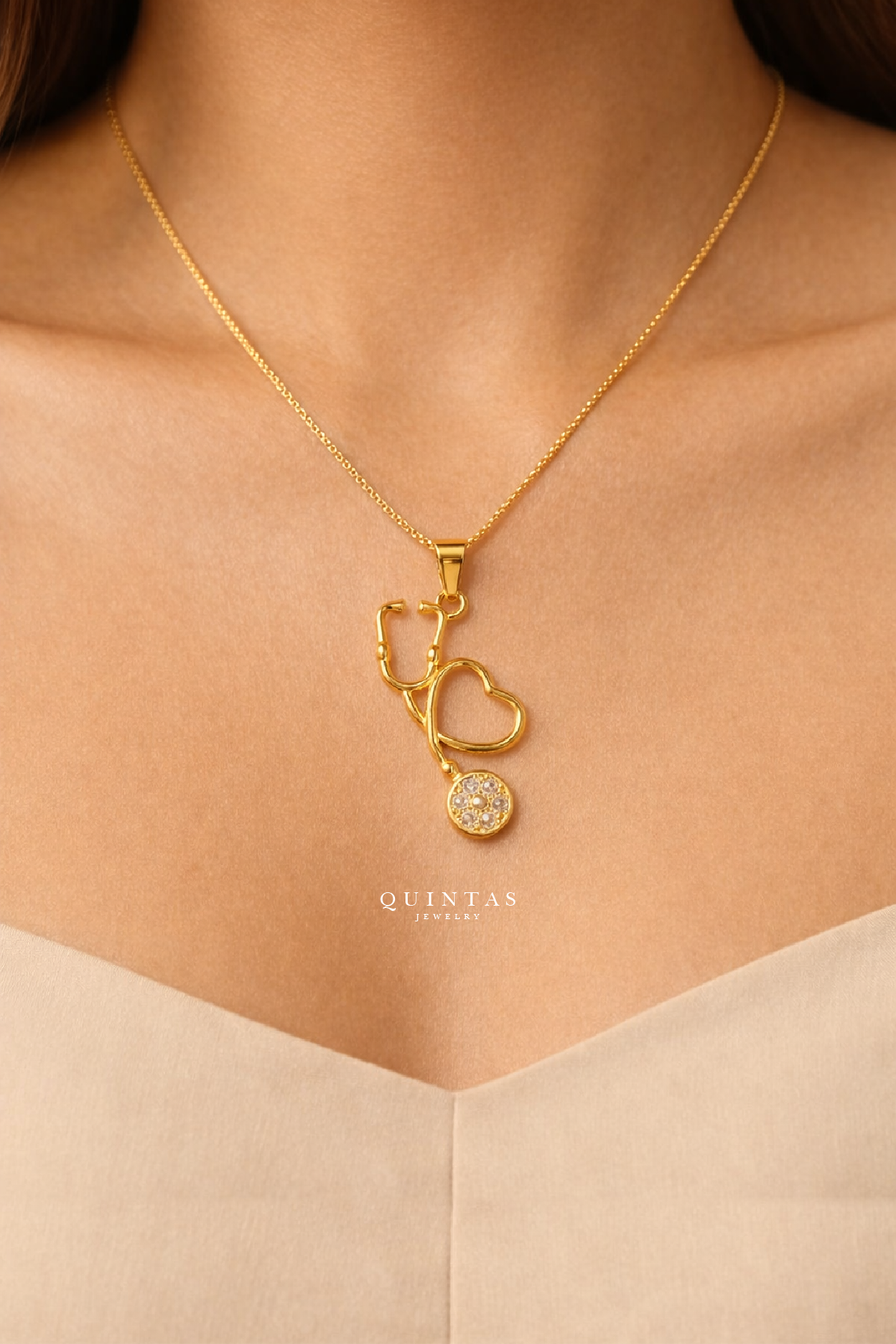 Stethoscope Charm Necklace