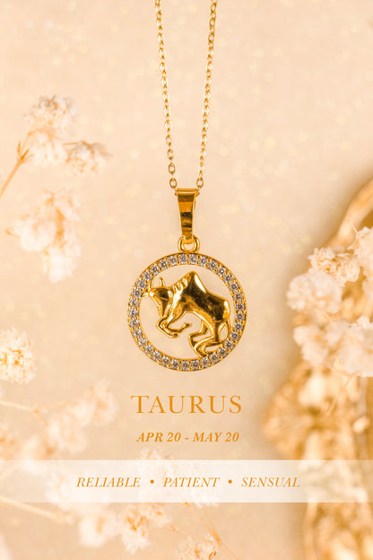 QUINTAS Zodiac Sign 18k Necklace