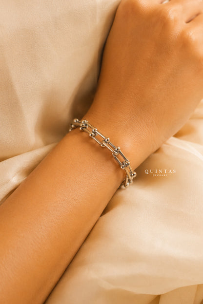 Lynx Hardware Silver Bracelet