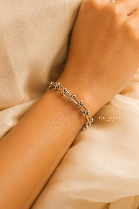 Lynx Hardware Silver Bracelet