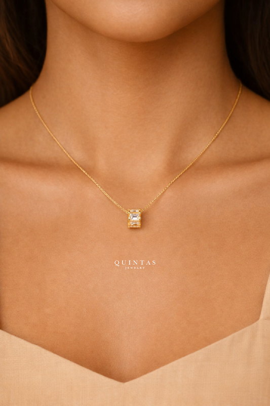 Ophelia Glass Barrel Necklace