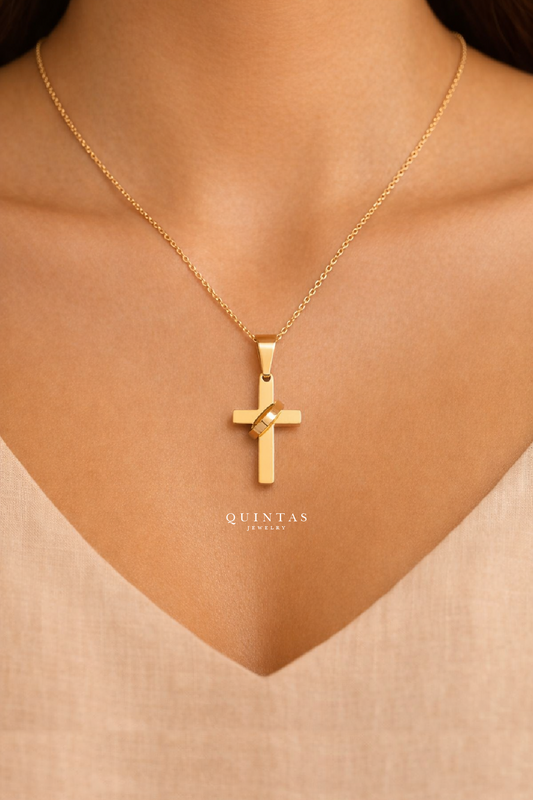 Eternity Cross Necklace